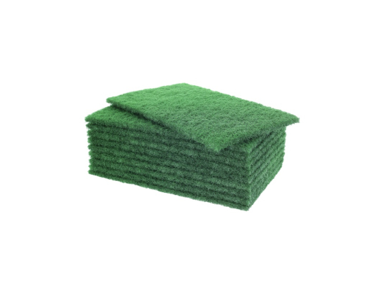 Tampon abrasif vert économique 22.5x14cm sachet (10U) - NICOLS