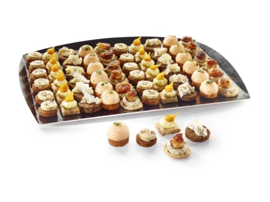 Réception salée - Plateau canapés prestige 5 pièces 10g x60