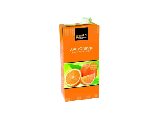 Jus d'orange à base de concentré (brique 1L x6) - mdd