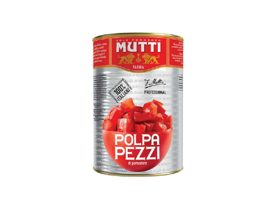 Pulpe de tomate concassée en morceaux boite 5/1 - MUTTI