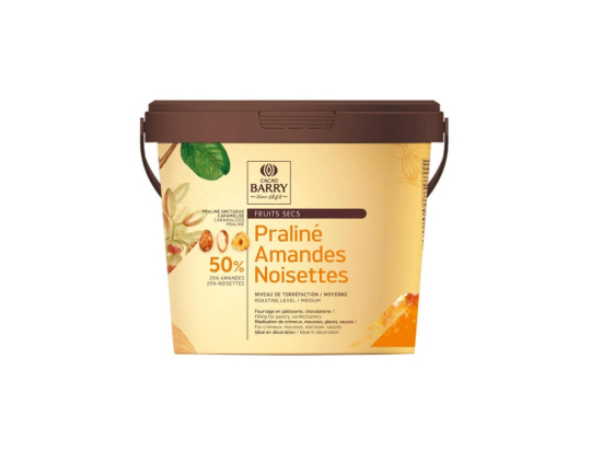 Praliné noisette amande seau 1Kg - CACAO BARRY