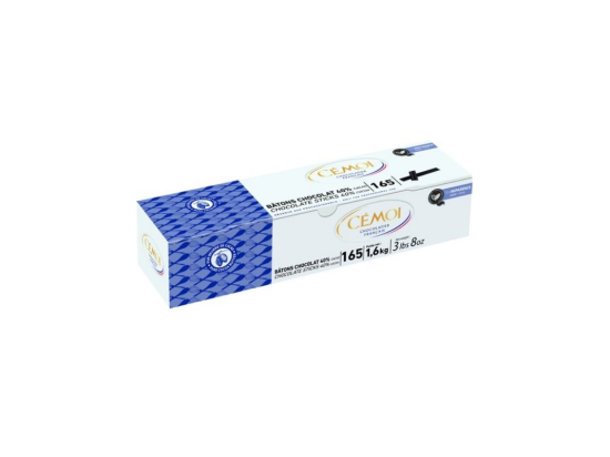 Bâton boulanger chocolat noir 40% cacao (boite 1.6Kg) - CÉMOI