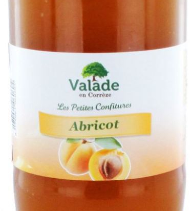 Confiture extra d'abricot 45% pot 1Kg - VALADE