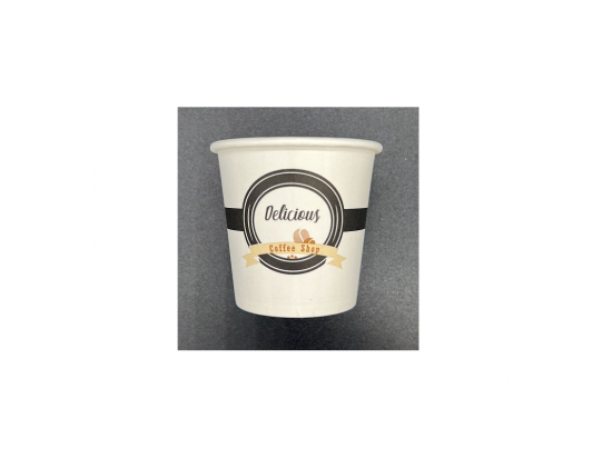Gobelet à café "DELICIOUS BLANC" 6oz 18cl (20 x50pcs) - E&C
