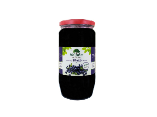 Confiture de myrtille 1Kg - VALADE EN CORRÈZE