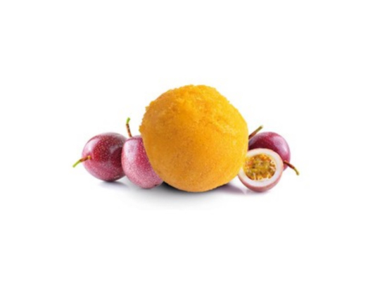 Sorbet passion avec morceaux de pêche 2.4L/1.354Kg - mdd - Surgelé