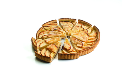 Tarte aux pomme prédécoupée 10 parts  Ø24.7cm 720g - PASQUIER - Surgelé