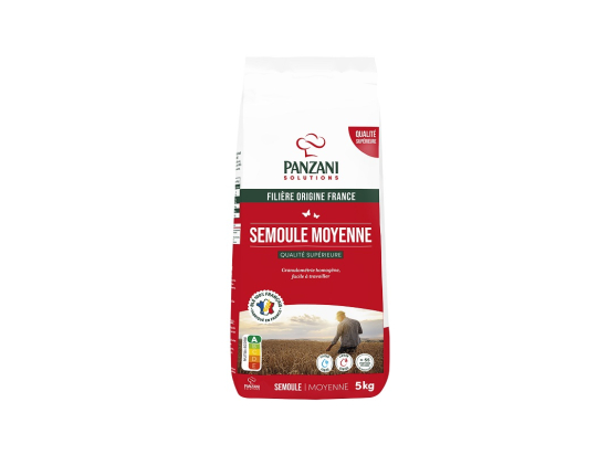 Semoule de blé moyenne sac 5Kg - PANZANI