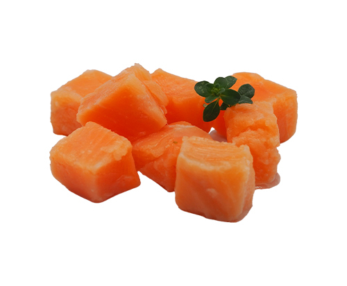 Cube de saumon cru 15x15mm (1Kg x5) - Surgelé