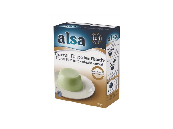 Préparation entremet flan pistache boite 830g /100P - ALSA