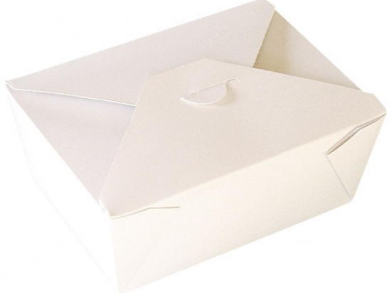 Boite "Firpack" carton kraft blanc 755ml (110x127x65mm) (x500)