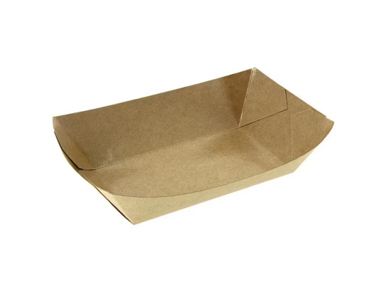 Barquette bateau carton 1100ml 230x167x55mm sachet (250U)x2 - ALPHA FORM
