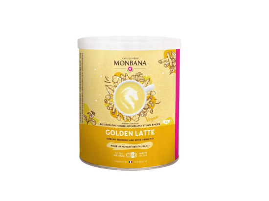 Monbana - Préparation pour golden latte curcuma épices boite 350g