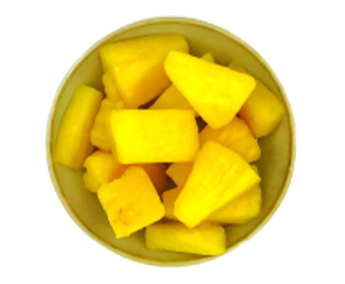 Ananas morceaux 20x20mm IQF (1Kg x5) - FRUITS ROUGES & CO -Surgelé