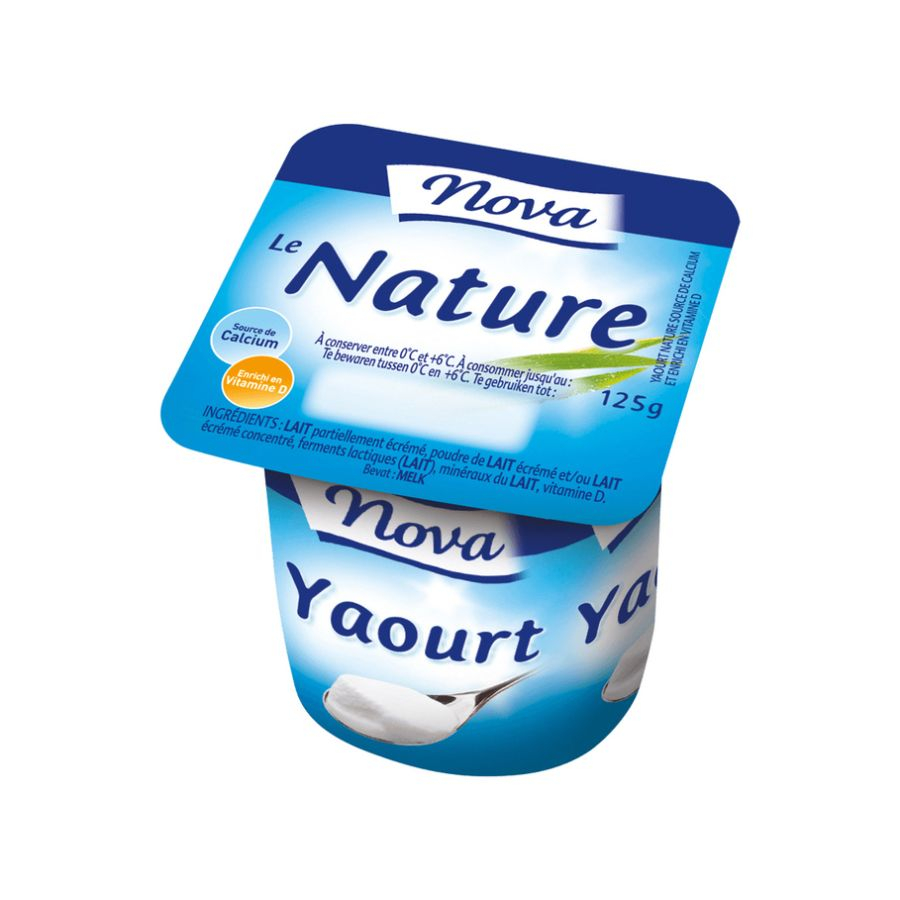 Yaourt Nature DemiEcreme 125 G X 4 Nova Comptoir des restaurateurs