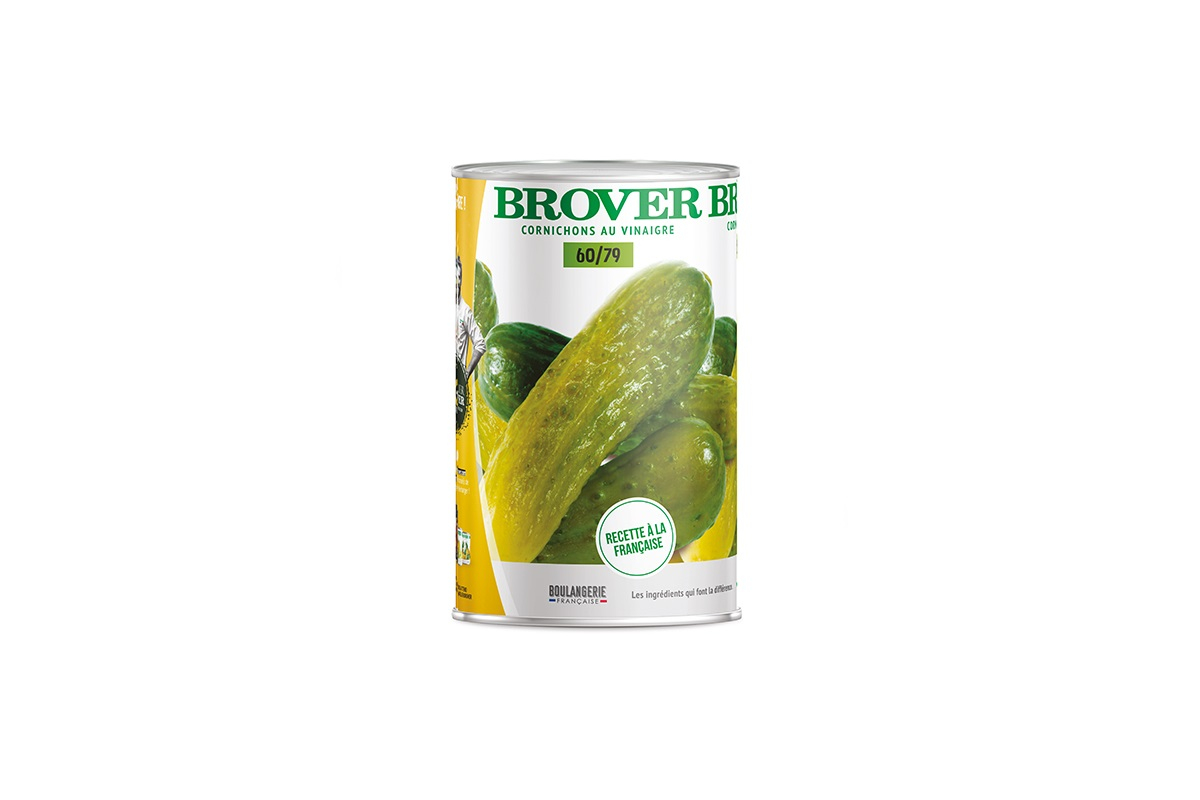 Cornichons pasteurisé 60/80 5/1 BROVER