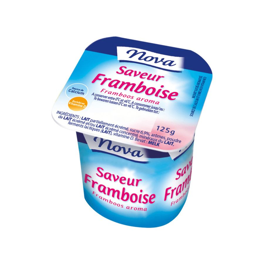 Yaourt aromatisé demiécrémé aux fruits (125g x4) NOVA par Distributeur 171