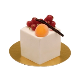 Dessert individuel glacé - Vacherin cubique framboise 125ml x12
