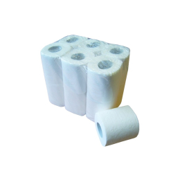Papier toilette blanc 2plis domestique 144 formats (12 rouleaux x4) - GLOBAL HYGIENE
