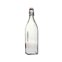 Bouteille verre avec bouchon swing (h30.60cm Ø9.40cm) 1L - BORMIOLI ROCCO