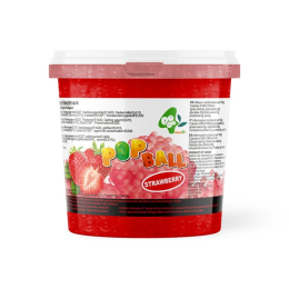 Bubble Tea - Pop Ball - Boba fraise seau 3.2Kg