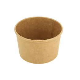 Pot à soupe kraft brun 250ml/8Oz (x500) (couvercle associé : 304001COV/C)