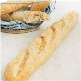 Baguette farine Label Rouge precuit/sole 49x6x4cm (280g x25) - Surgelés