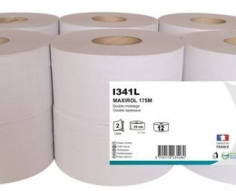 Papier toillette minirol 2plis 175M Ecolabel (12 rouleaux /700F) - GLOBAL HYGIENE