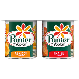 Yaourt panier de fruits panachées (125g x4) - YOPLAIT