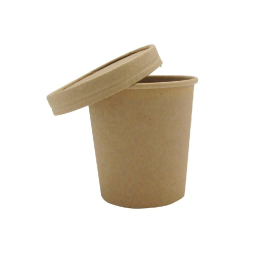 A003 - Pot à soupe kraft 780ML paquet (50U)x10 Publi Embal (bol) - ALPHA FORM (couvercle associé 243037)