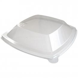 Couvercle pour assiette "Pulpy Squary" carré PET transparent (210x210mm) [300 (6x50)] (assiette associée : 1152121)