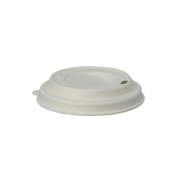 Couvercle dôme blanc fibre moulée Ø67mm [1000 (20x50)] (gobelet associé 4Oz)
