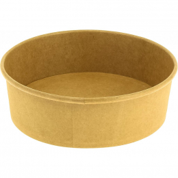 Saladier rond carton brun 550ml (x400) (couvercle associé : 31321050COV/C3) (saladier bol)