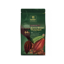 Chocolat noir Extra-Bitter Guayaquil 64% pistoles sac 5Kg - CACAO BARRY