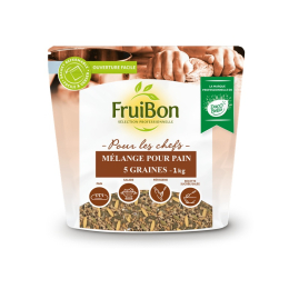 Mélange pour pain 5 graines 1Kg - FRUIBON