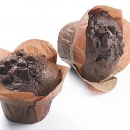 Muffin parfum chocolat avec morceaux de chocolat noir (100g x32) - Surgelé