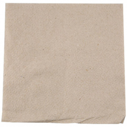 Serviette ouate kraft brun 1pli nature (30x30cm) (x3200)