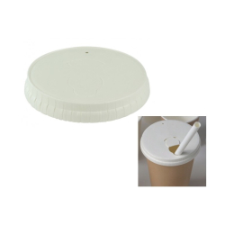 Couvercle carton blanc pour gobelet 17cl (1000pcs) (gobelet associé 1230)
