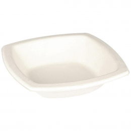 Bol carré "Pulpy Squary" pulpe blanc 250ml (150x150x40mm) [300 (12x25)] (couvercle associé : 145115COV) (saladier bol)