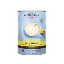 Préparation pour frappe & milkshake - Monbana - Milkshake vanille (1Kg x6)