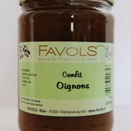 Confit d'oignons en bocal 650g - FAVOLS