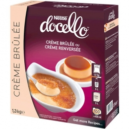 Préparation crème renversée brulee (boite 1.3Kg /100P) - DOCELLO
