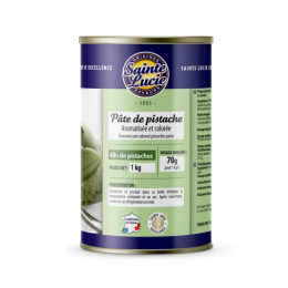 Pâte 48% pistache aromatisée et colorée boite 1Kg - SAINTE LUCIE