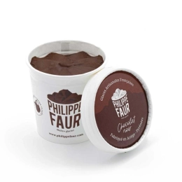 Glace Les petits pots - Chocolat noir (100ml x9) - Création Philippe Faur