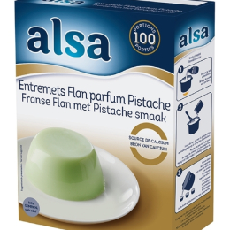Préparation entremet flan pistache boite 830g /100P - ALSA