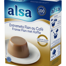 Préparation entremet flan café boite 1.1Kg /100P - ALSA