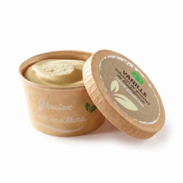Glace Petit pot kraft BIO - Vanille 120ml x24