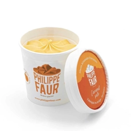 Glace Les petits pots - Caramel fleur de sel 100ml x9 - Création Philippe Faur