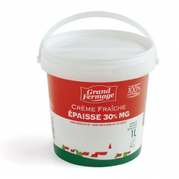Crème fraîche épaisse 30%Mg 1L - GRAND FERMAGE