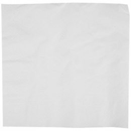 Serviette ouate blanche papier non siglés 2 plis (30x30cm) (x3200)